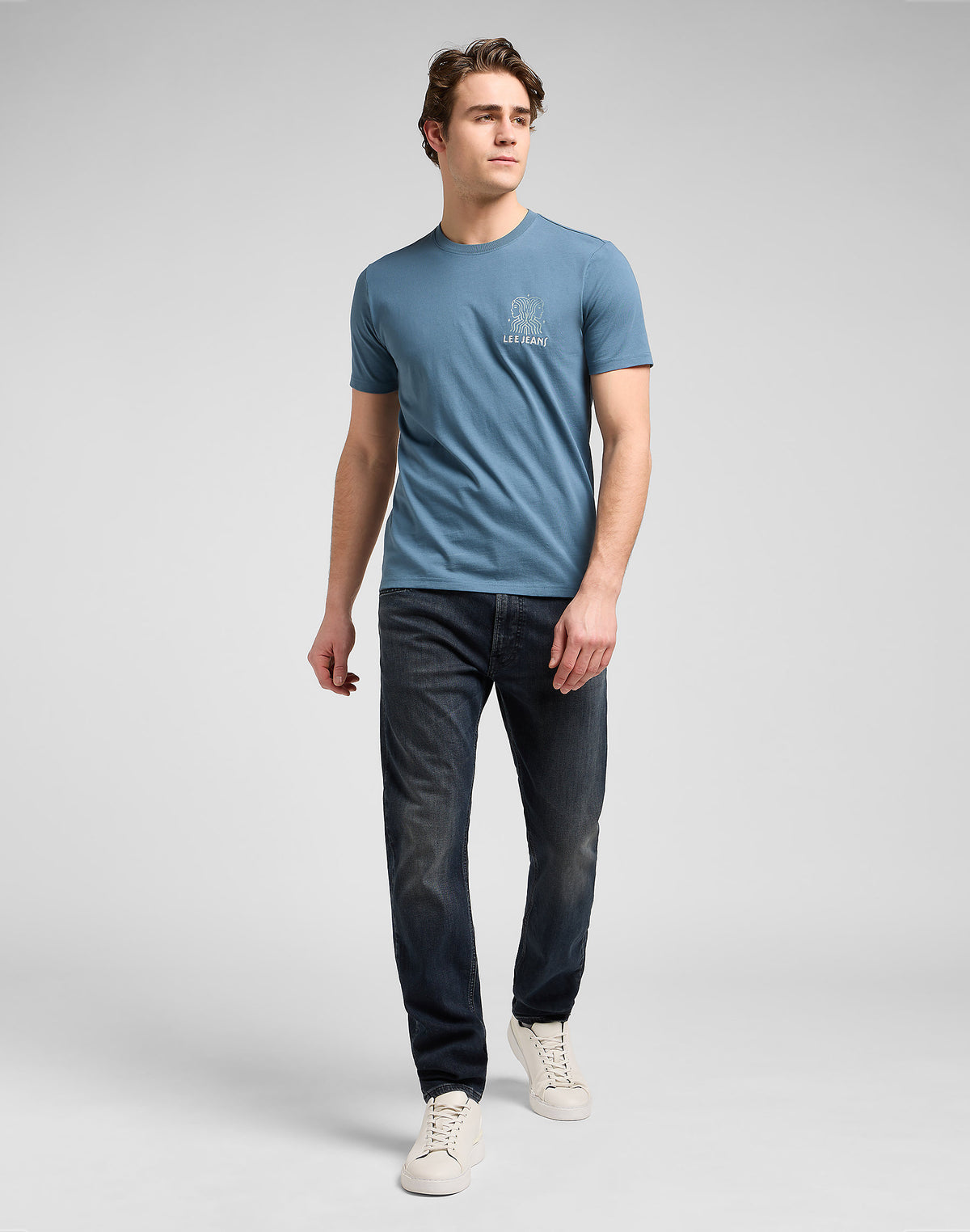 Męska Koszulka Lee SS Elevated Ess Logo Tee Vintage B 112370580