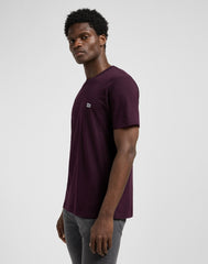Męska Koszulka Lee SS Patch Logo Tee Deep Wine 112370738