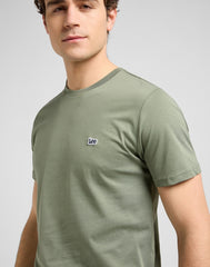 Męska Koszulka Lee SS Patch Logo Tee Olive Stone 112370497