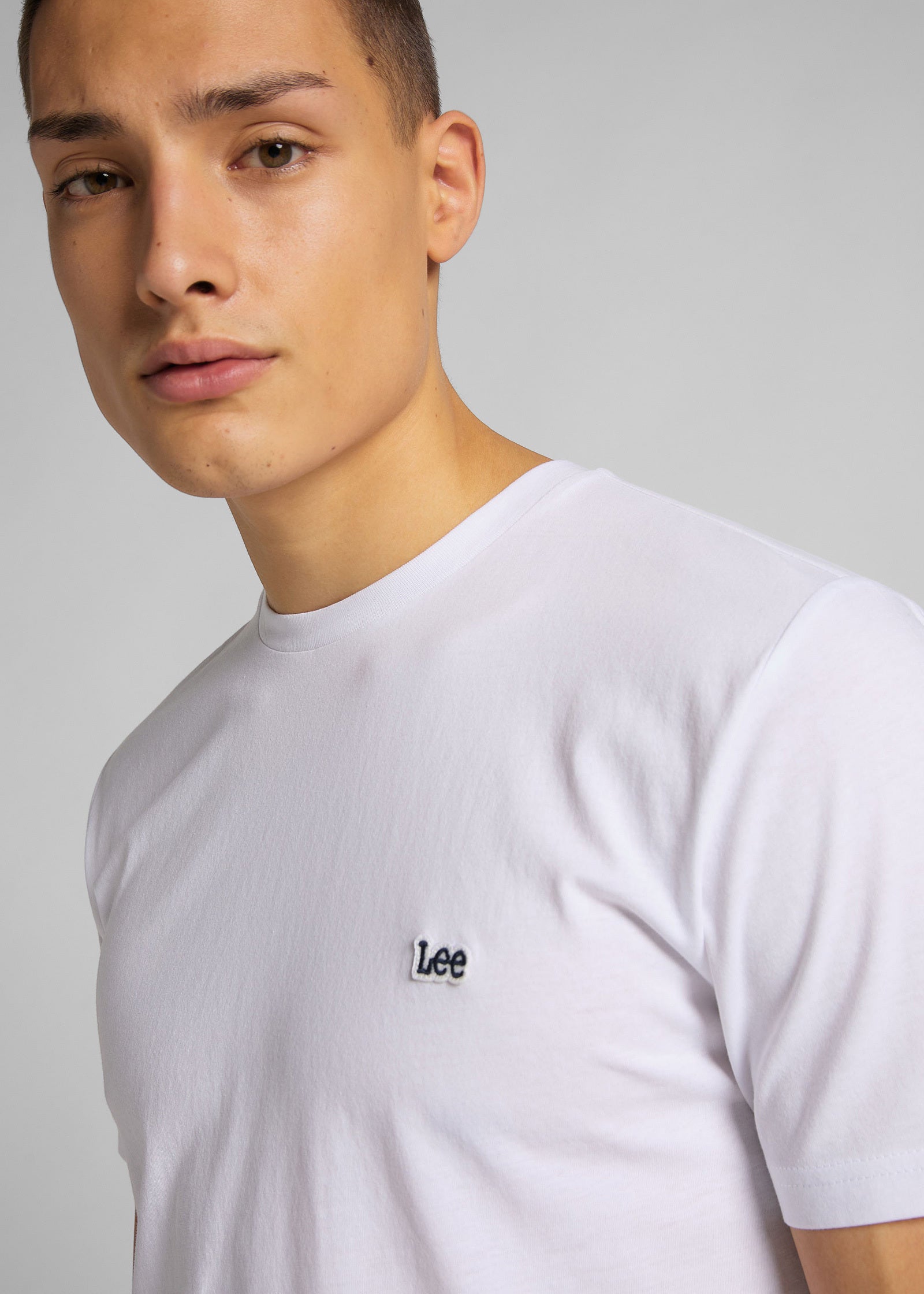 Męska Koszulka Lee SS Patch Logo Tee White 112113578