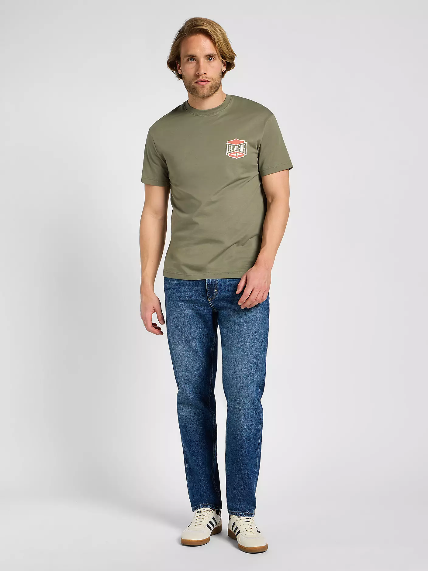 MĘSKA KOSZULKA LEE SS RELAXED TEE MERCANTILE GREEN 112355708