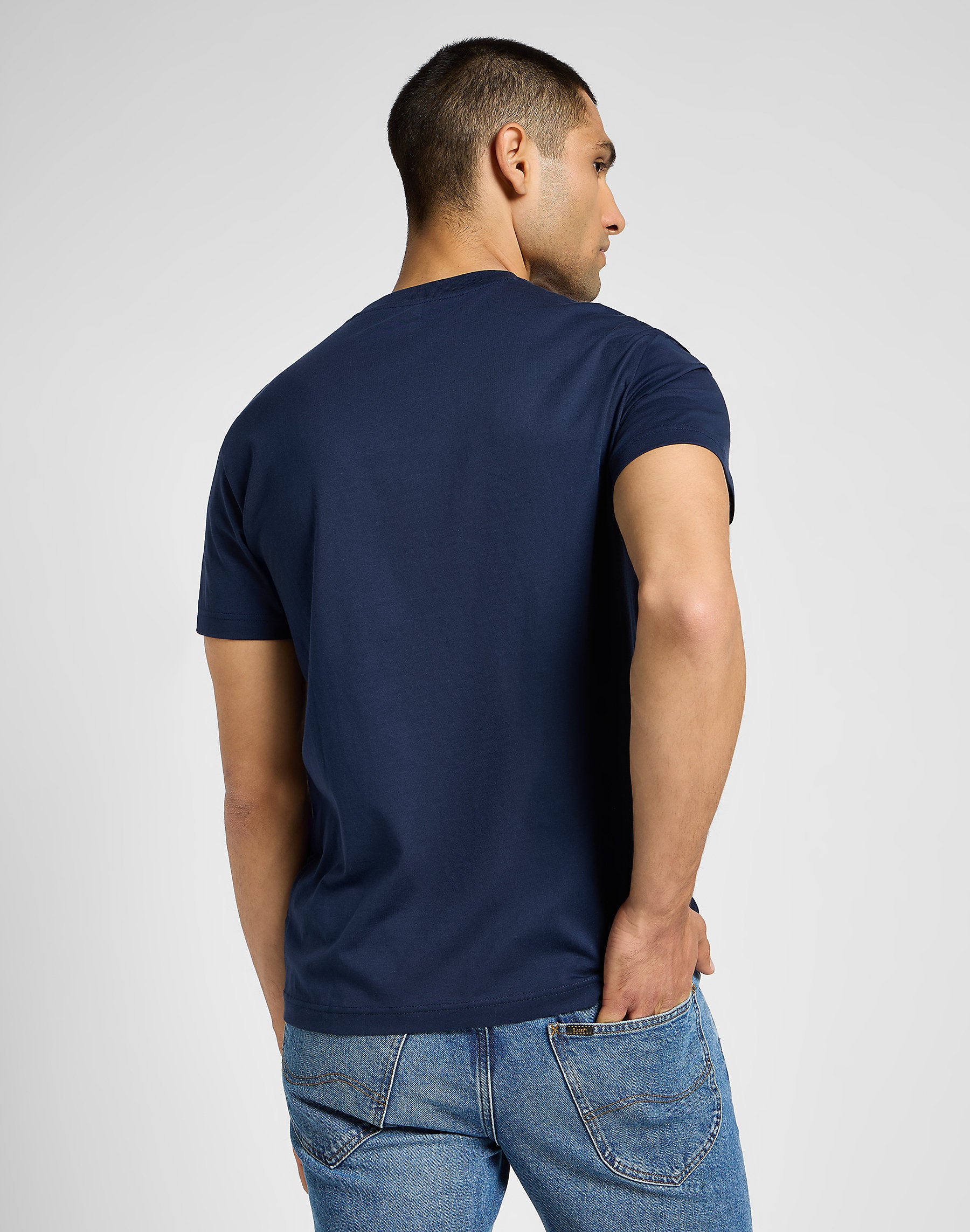 Męska Koszulka Lee Ss Relaxed Tee Mood Indigo 112355599
