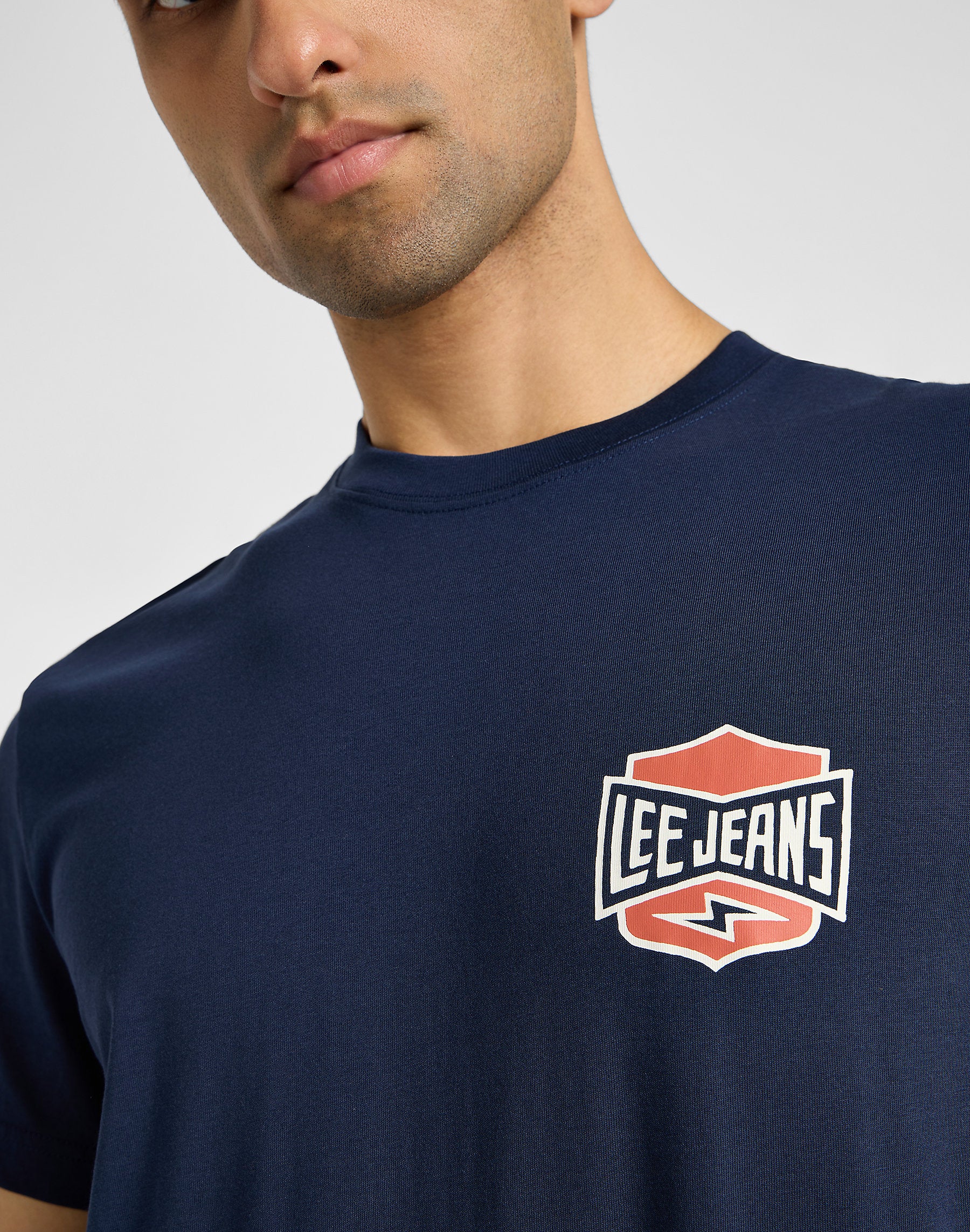Męska Koszulka Lee Ss Relaxed Tee Mood Indigo 112355599