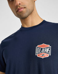 Męska Koszulka Lee Ss Relaxed Tee Mood Indigo 112355599