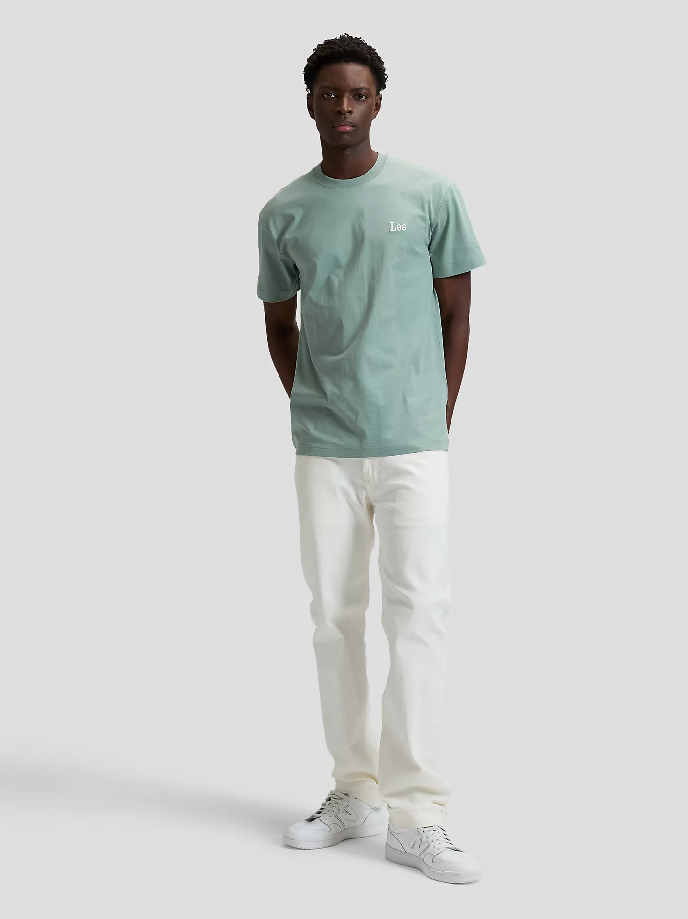 MĘSKA KOSZULKA LEE SS SMALL LOGO TEE DESERT SAGE 112376467