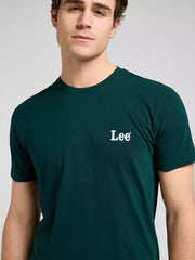 Męska Koszulka Lee Ss Small Logo Tee Jade Forest 112370501