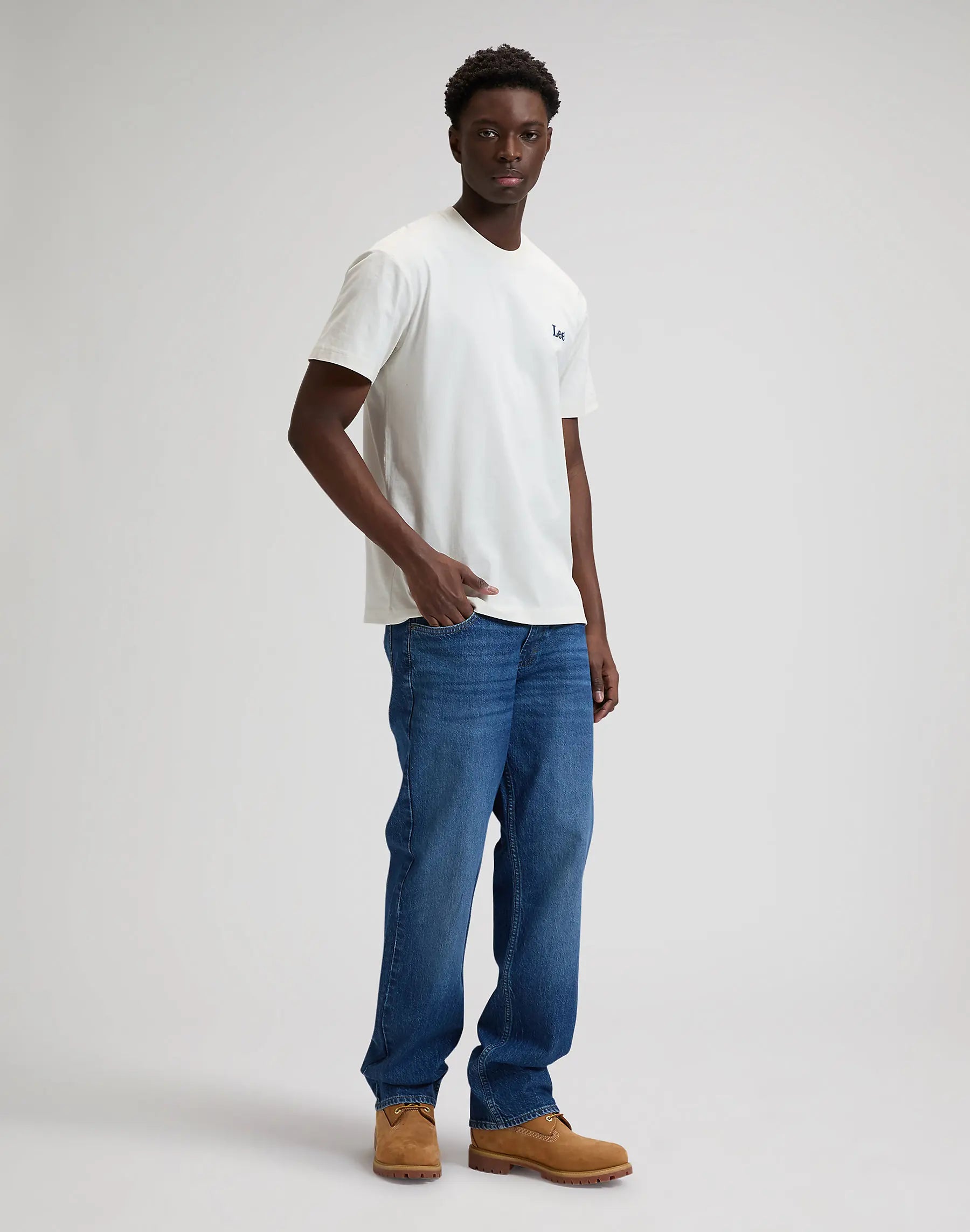 MESKA KOSZULKA LEE SS SMALL LOGO TEE NATURAL 112376490
