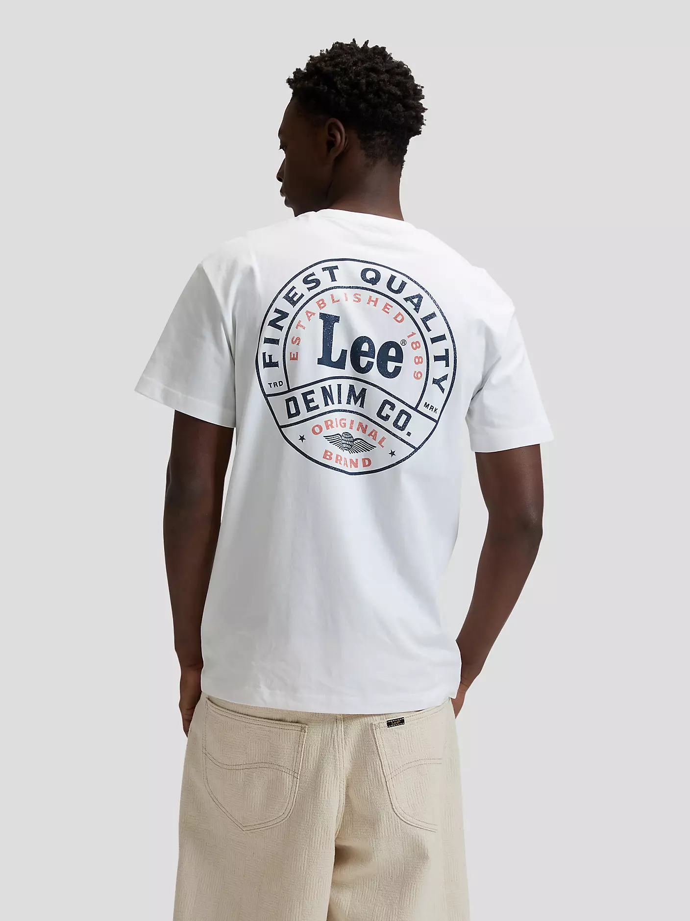 MĘSKA KOSZULKA LEE STAMP LEE TEE BRIGHT WHITE 112376493