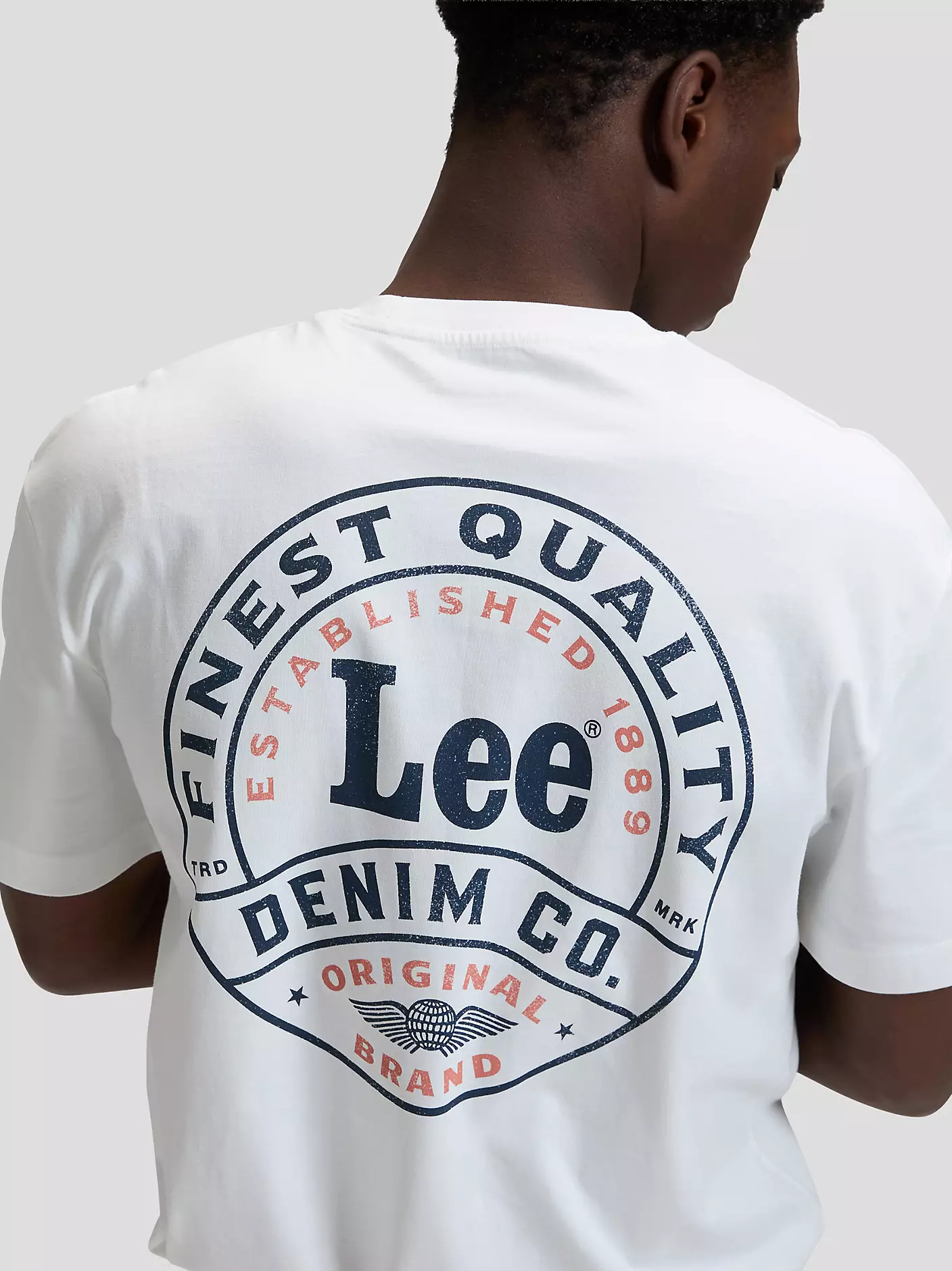 MĘSKA KOSZULKA LEE STAMP LEE TEE BRIGHT WHITE 112376493