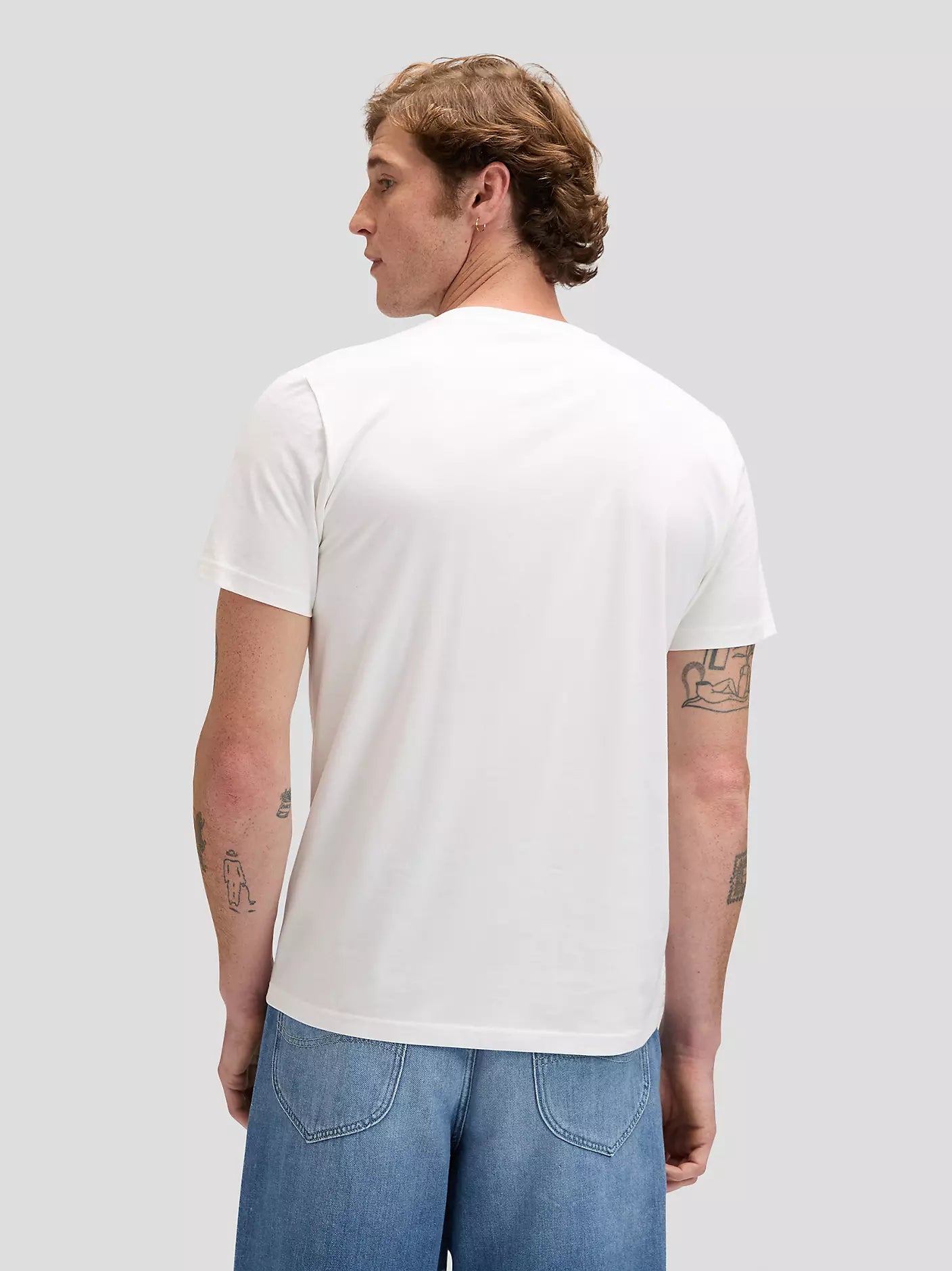 MESKA KOSZULKA LEE STITCH TEE BRIGHT WHITE 112376459