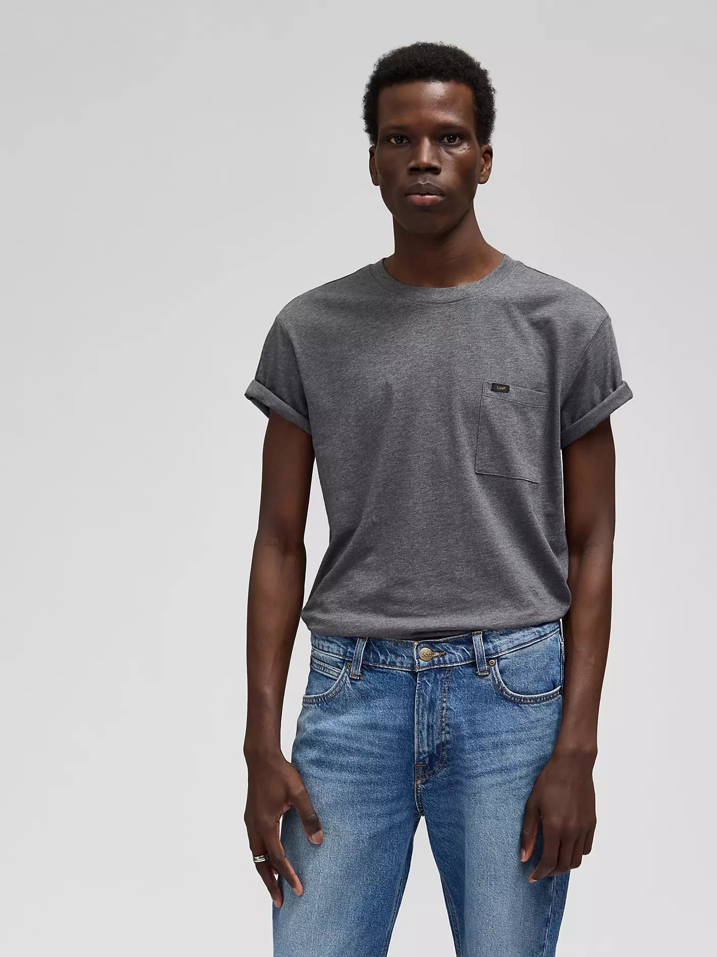 MESKA KOSZULKA LEE ULTIMATE POCKET TEE BLACK 112321775