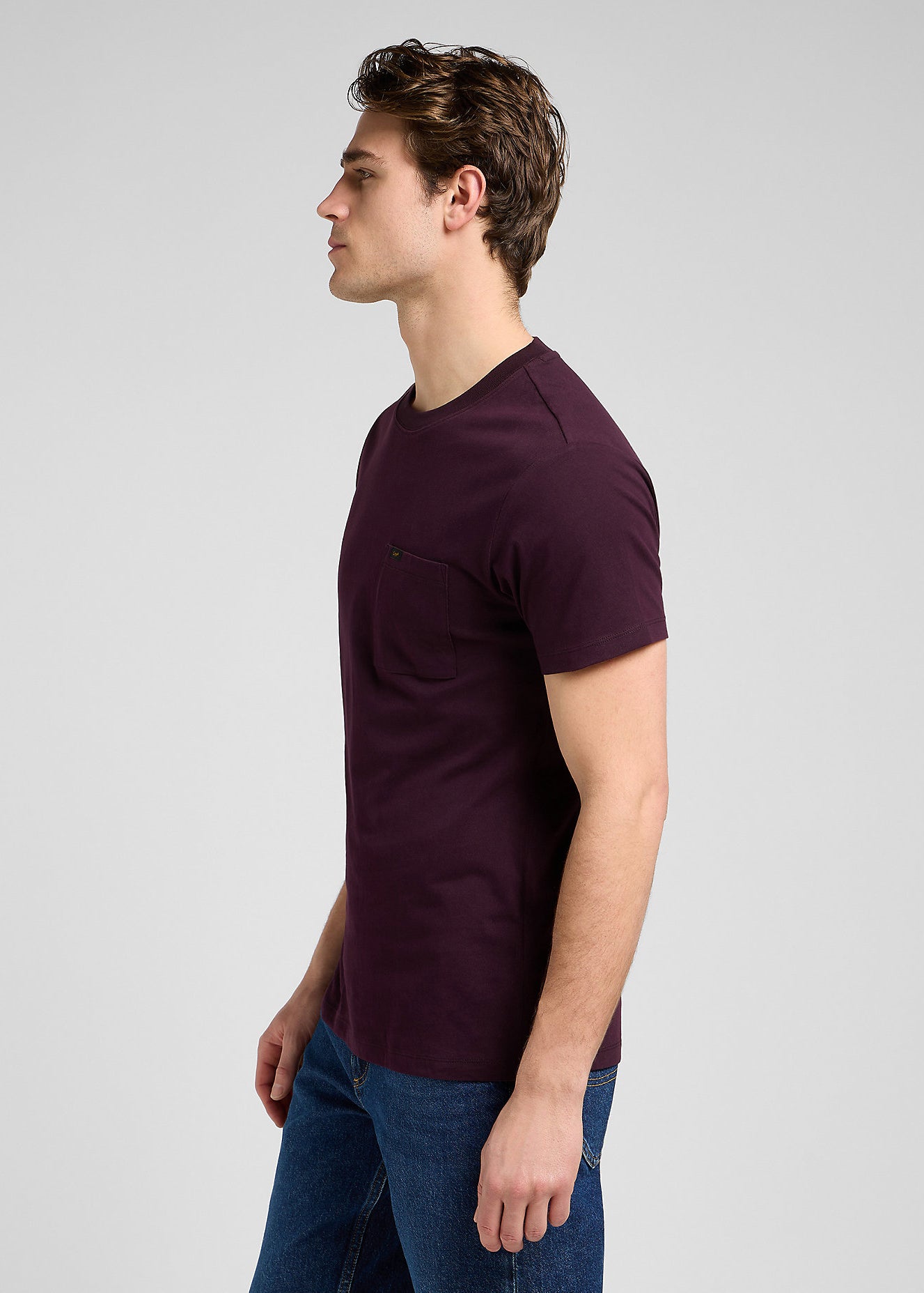 Męska Koszulka Lee Ultimate Pocket Tee Deep Wine 112370495