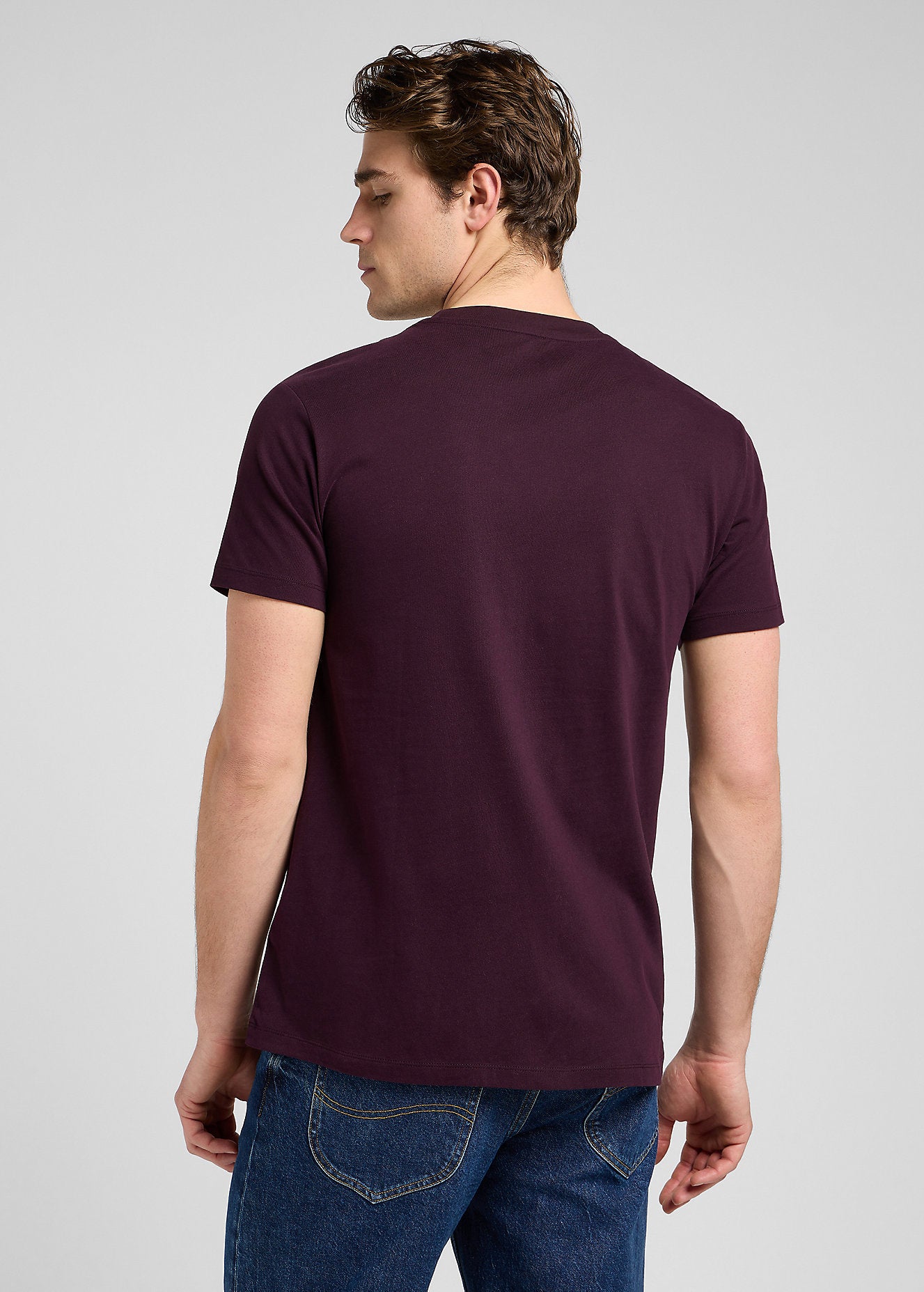 Męska Koszulka Lee Ultimate Pocket Tee Deep Wine 112370495