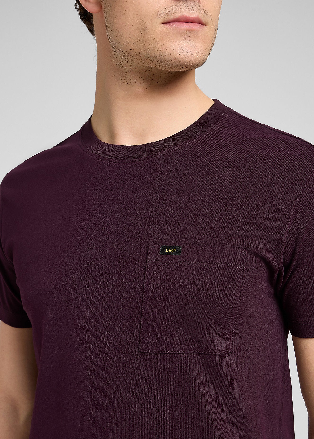 Męska Koszulka Lee Ultimate Pocket Tee Deep Wine 112370495