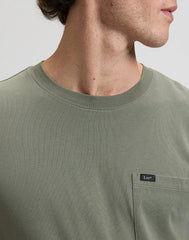 MESKA KOSZULKA LEE ULTIMATE POCKET TEE LICHEN OLIVE 112376464