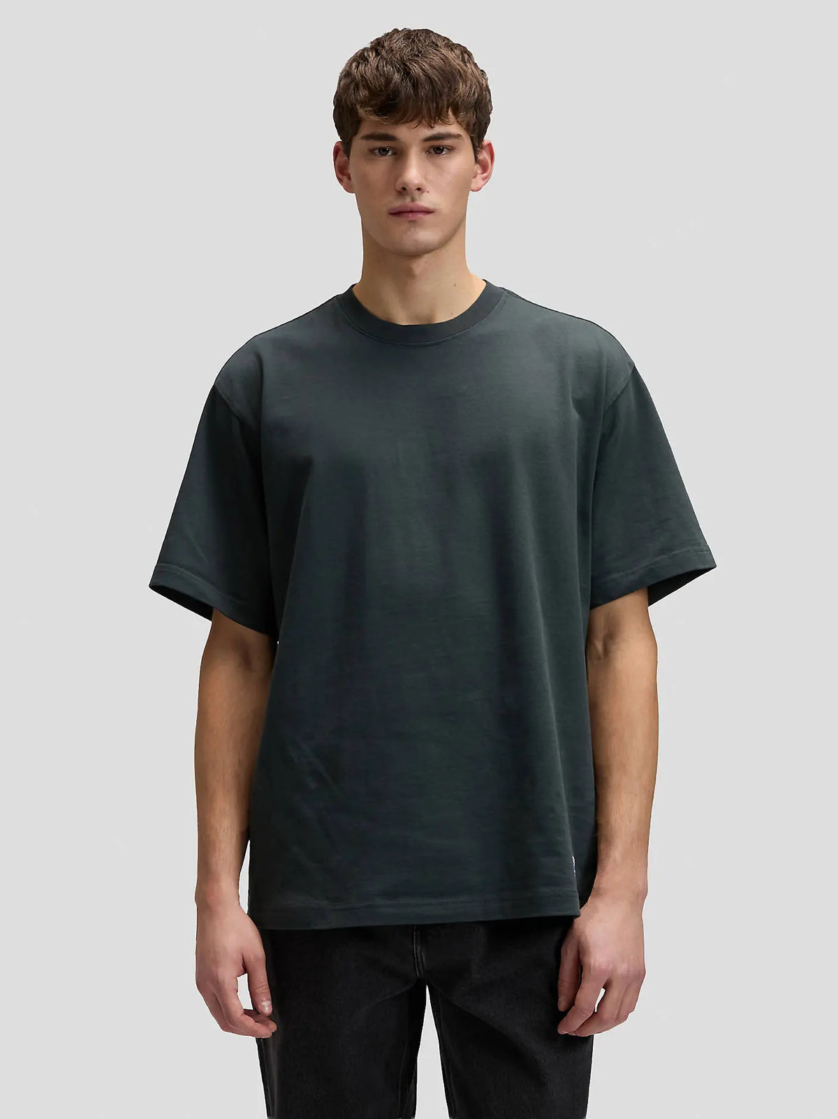 Męski T-Shirt Lee Workwear Boxy Tee Washed Black 112378724
