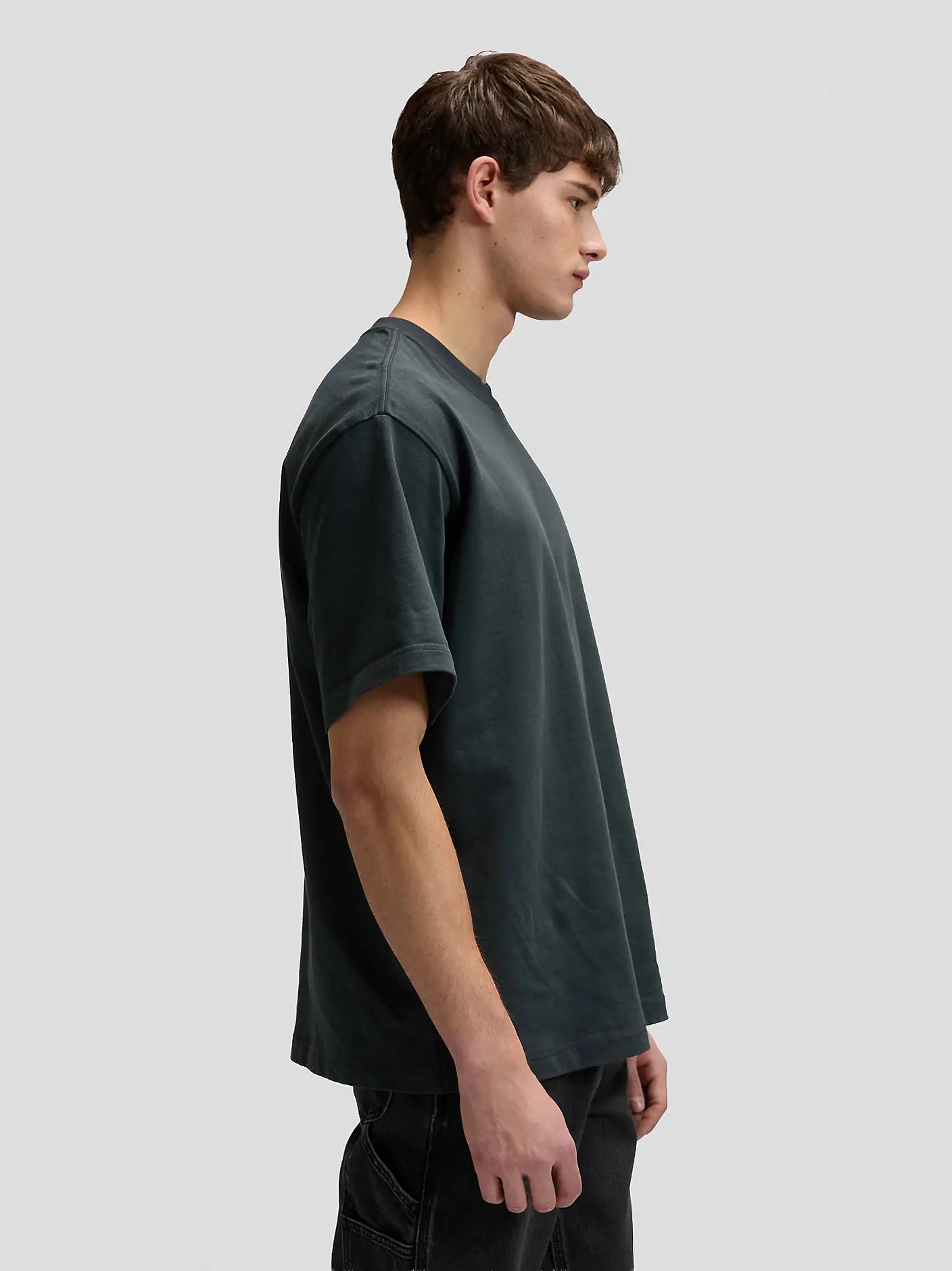 Męski T-Shirt Lee Workwear Boxy Tee Washed Black 112378724