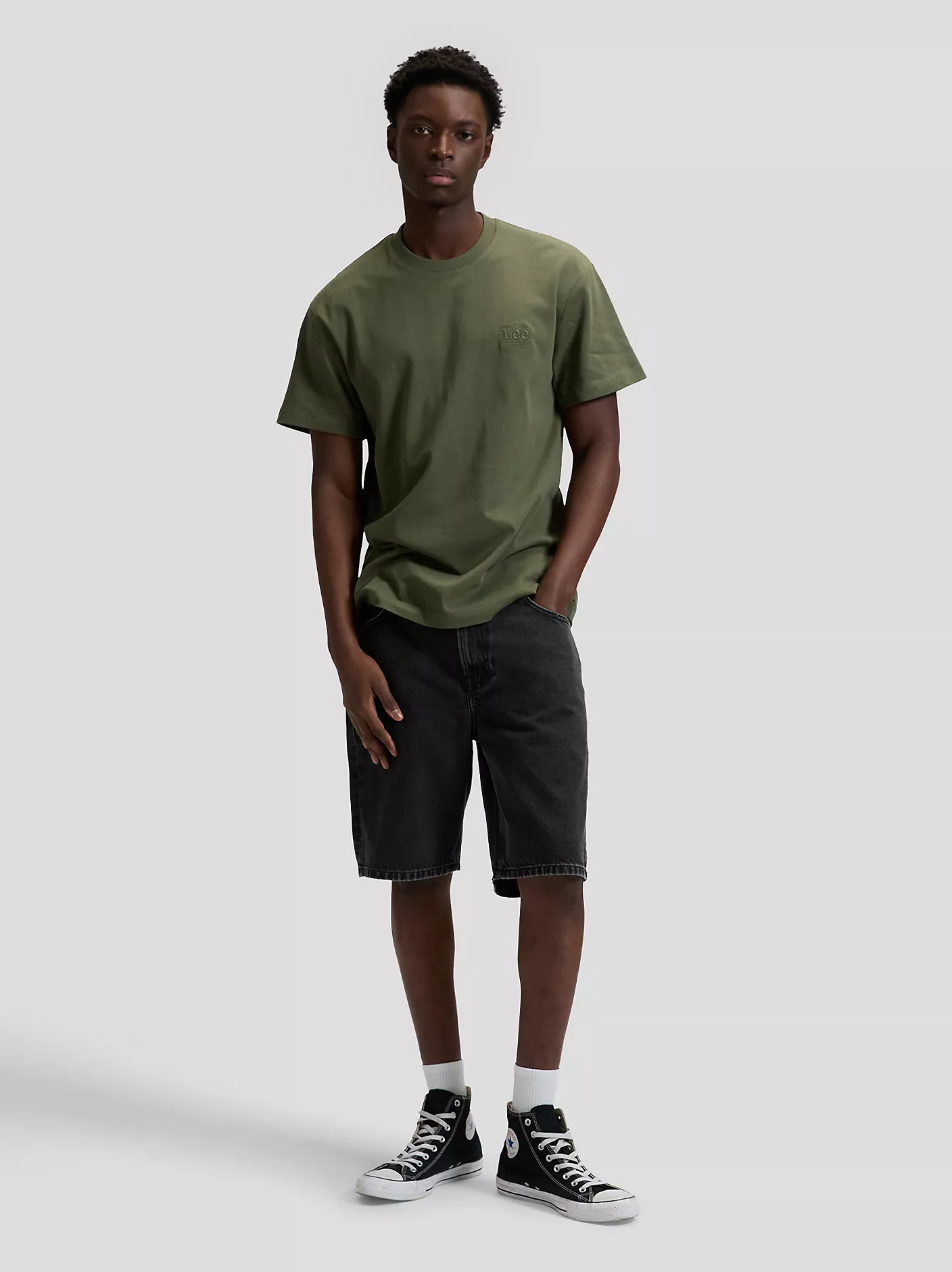 MĘSKA KOSZULKA LEE WORKWEAR ESS TEE OAK MOSS 112378773