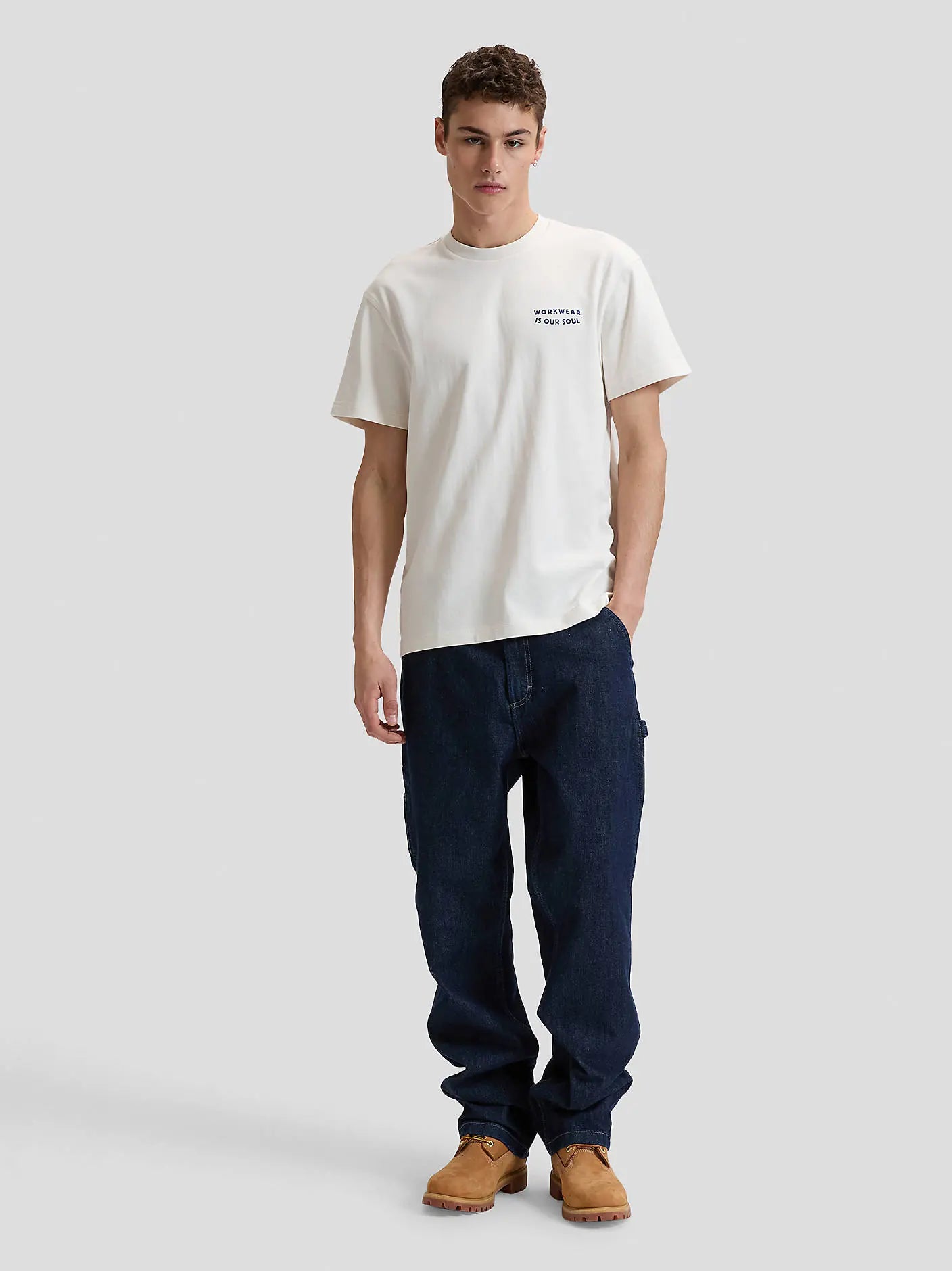 MESKA KOSZULKA LEE WORKWEAR SOUL TEE NATURAL 112378767