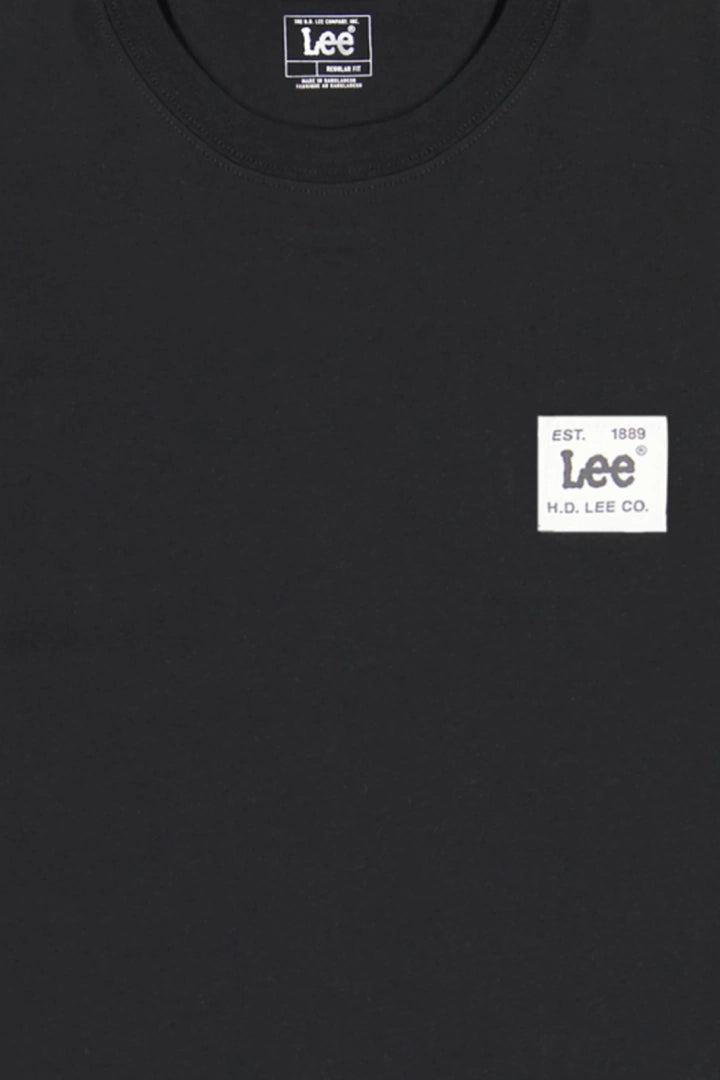 Męska Koszulka Lee Woven Label Tee Black 112376536