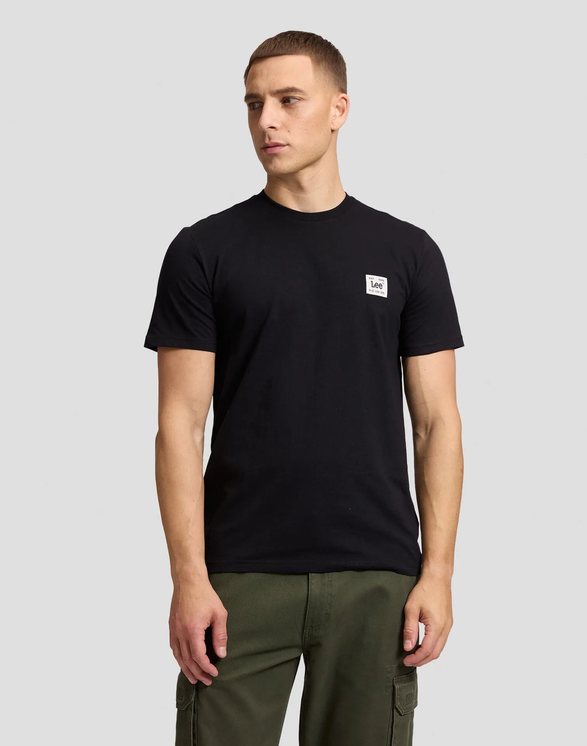 MĘSKA KOSZULKA LEE WOVEN LABEL TEE BLACK 112387313