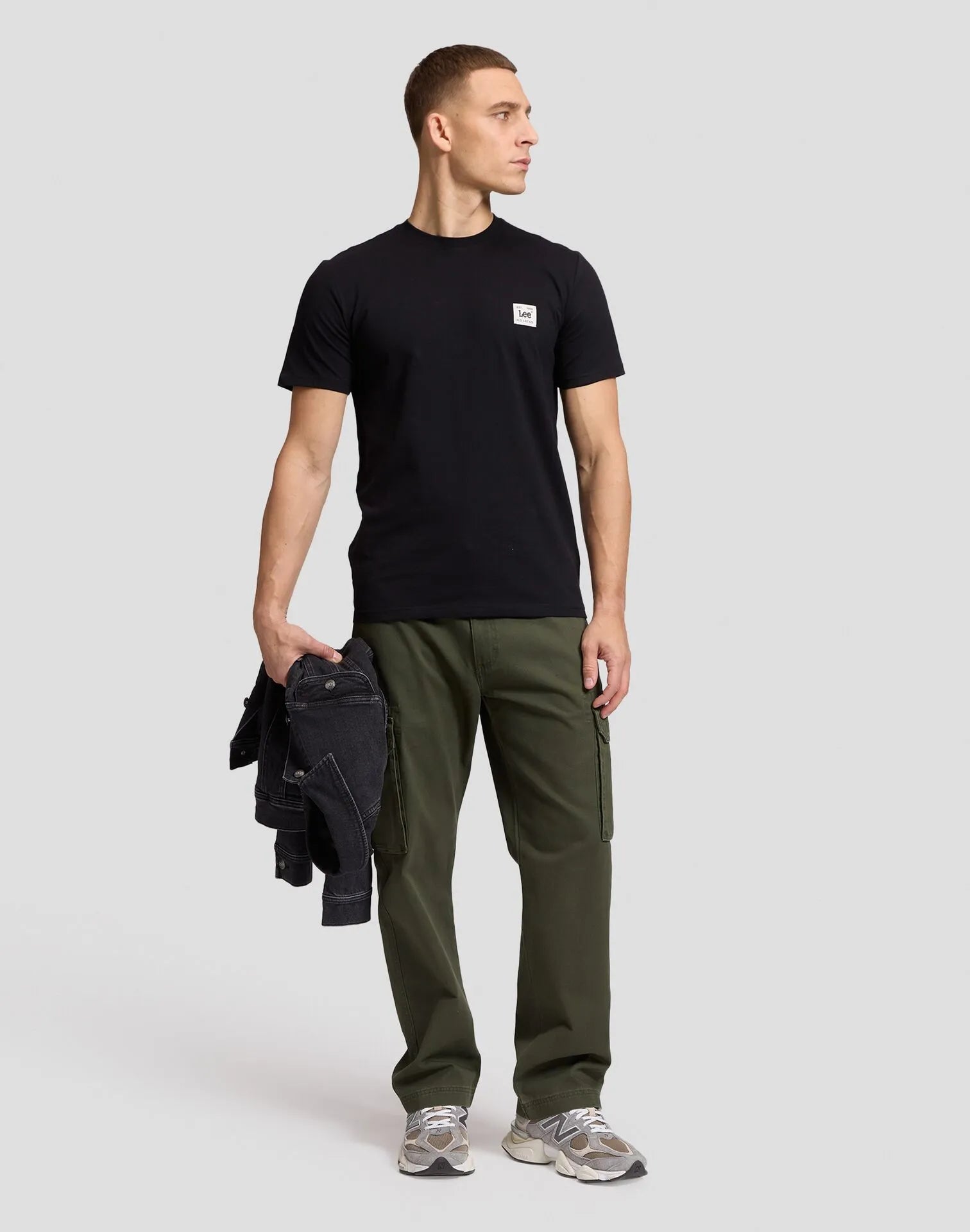 MĘSKA KOSZULKA LEE WOVEN LABEL TEE BLACK 112387313