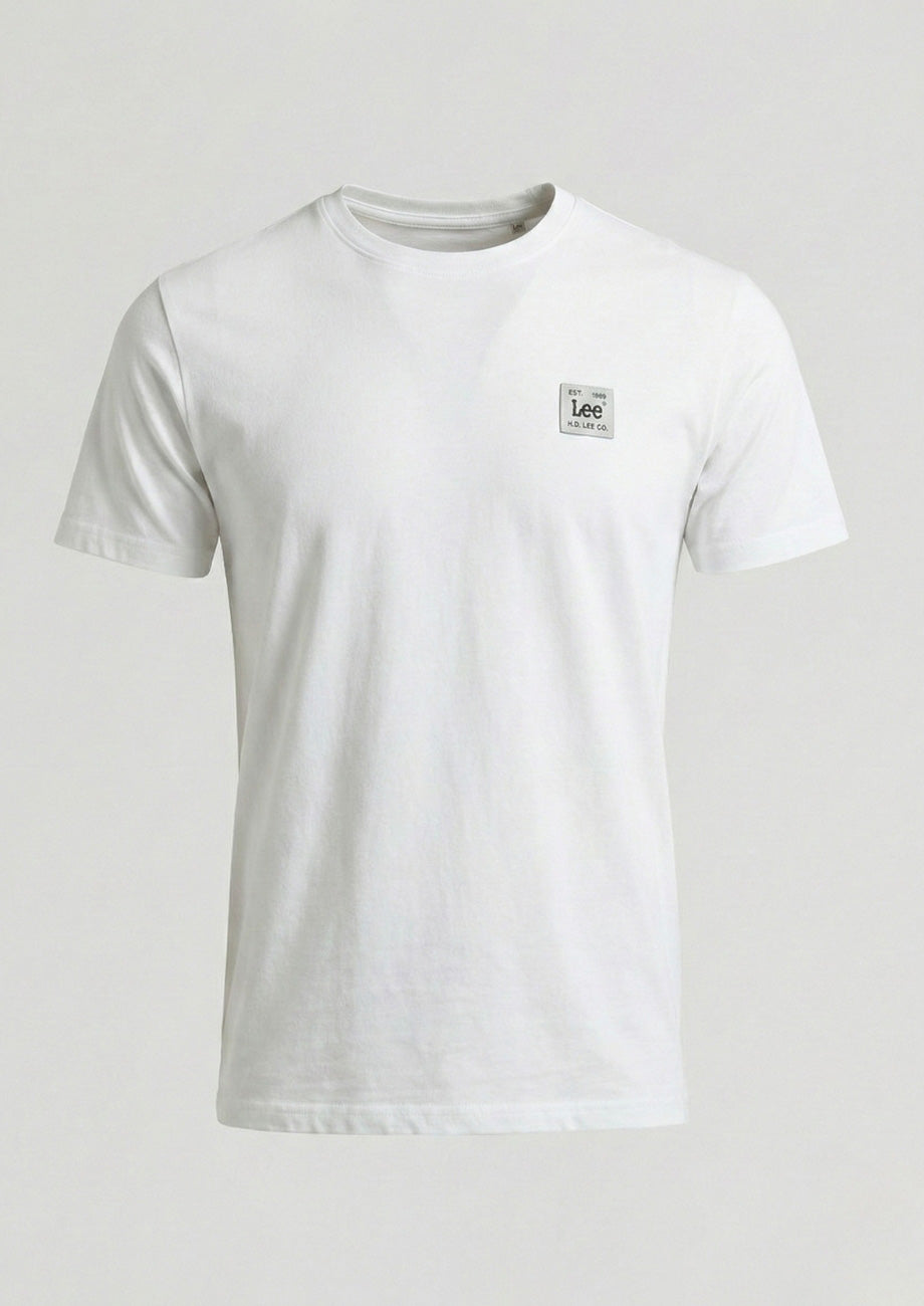 Męska Koszulka Lee Woven Label Tee Bright White 112376540