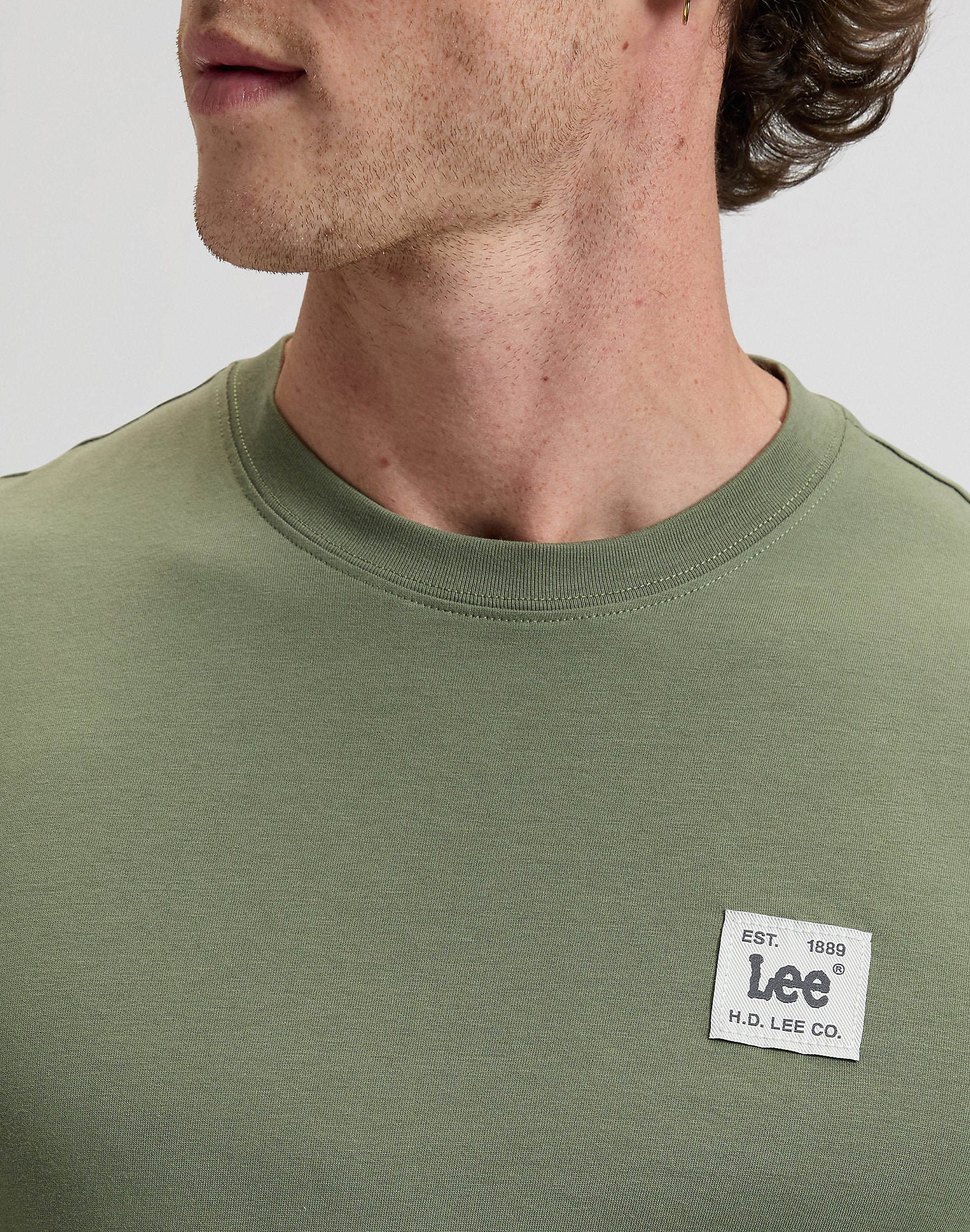 Męska Koszulka Lee Woven Label Tee Mercantile Green 112376538