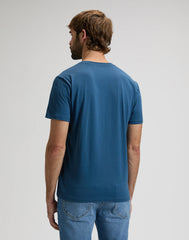 Męska Koszulka Lee Woven Label Tee Orion Blue 112376539