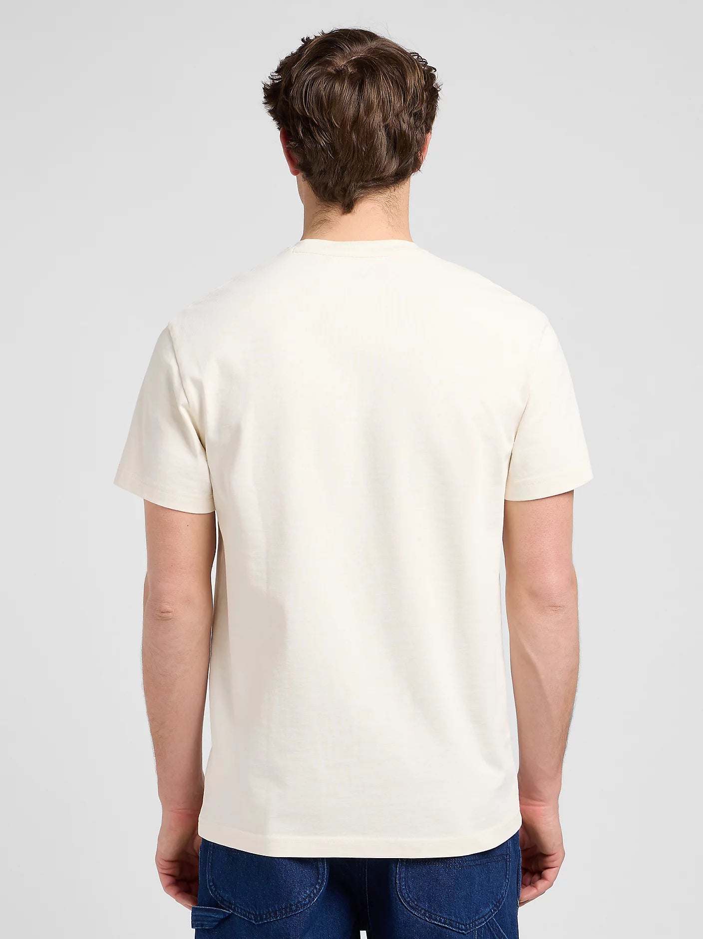 Meska Koszulka Lee Ww Essential Tee Ecru 112370486
