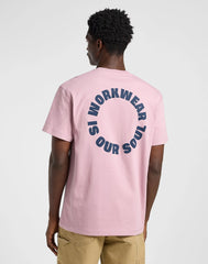 Męska Koszulka Lee WW Graphic Tee Soft Mauve 112364592