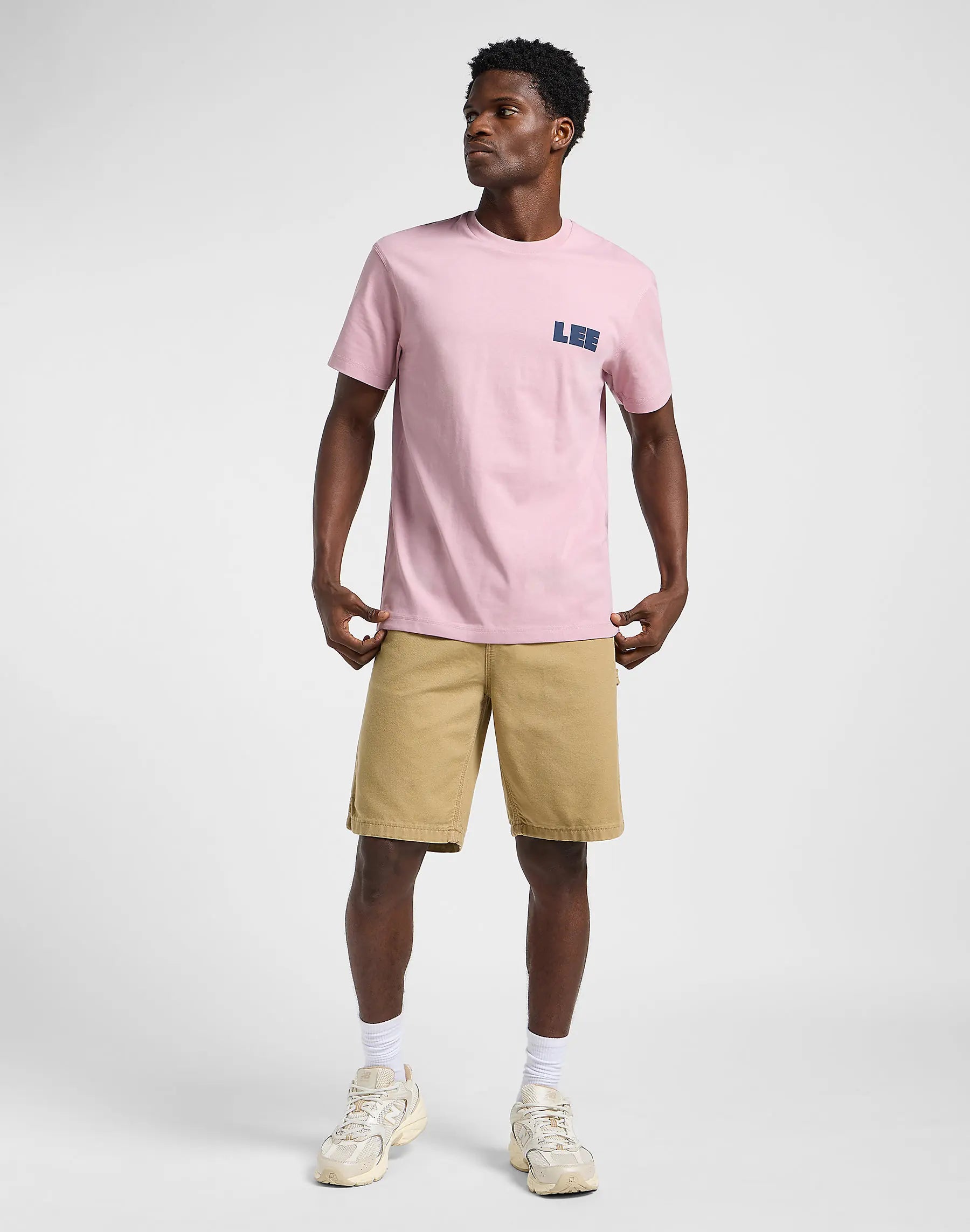 Męska Koszulka Lee WW Graphic Tee Soft Mauve 112364592