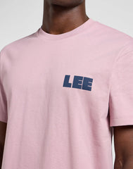 Męska Koszulka Lee WW Graphic Tee Soft Mauve 112364592