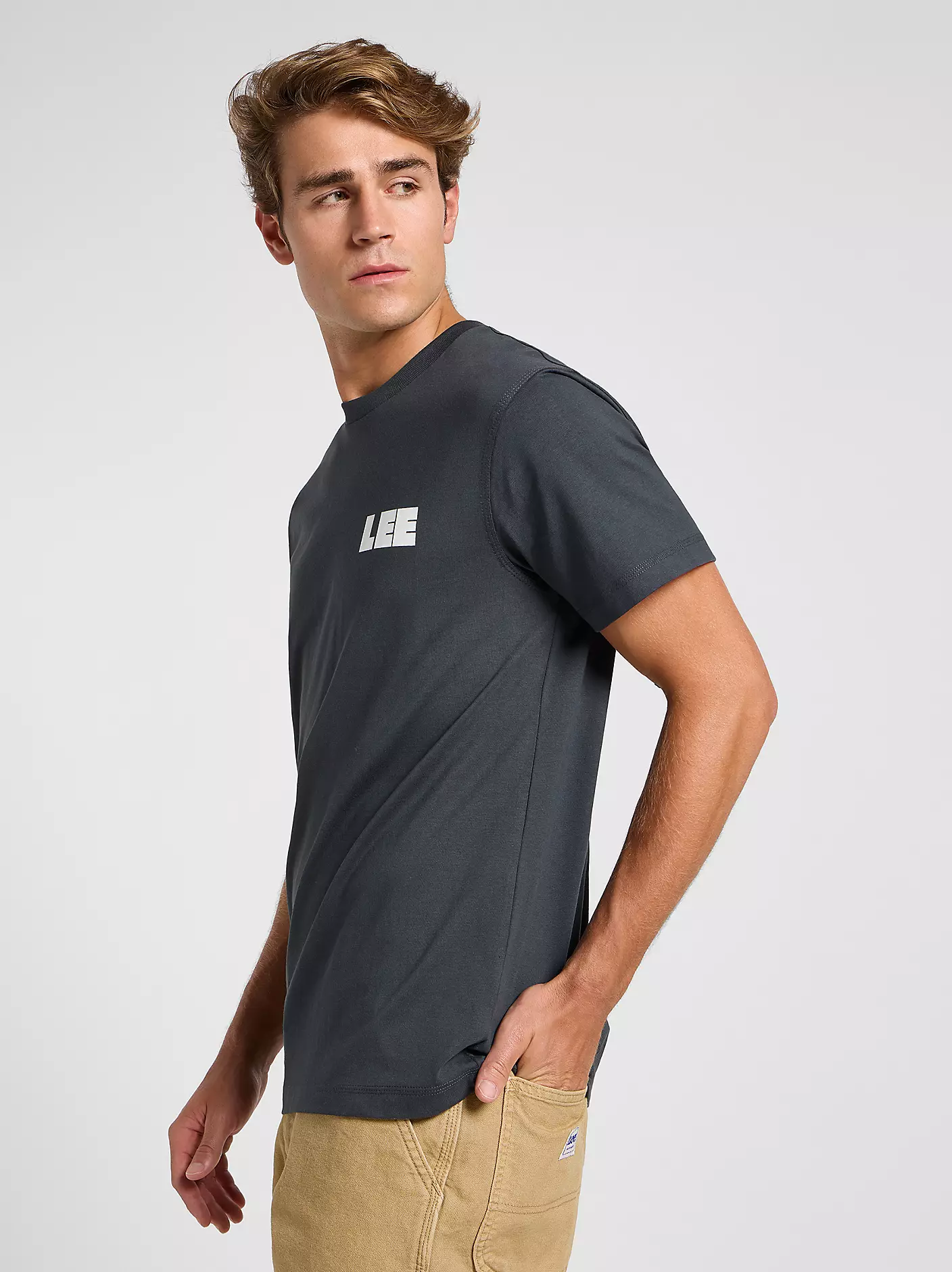 MĘSKA KOSZULKA LEE WW GRAPHIC TEE WASHED BLACK 112364591
