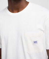 Meska Koszulka Lee WW Pocket Tee Ecru 112342988