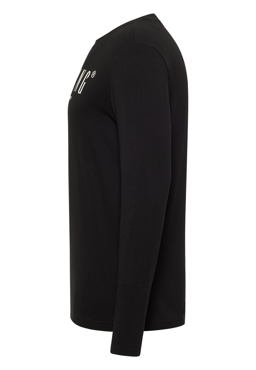 MĘSKA KOSZULKA Longsleeve MUSTANG Asheville Black 1016288 4142