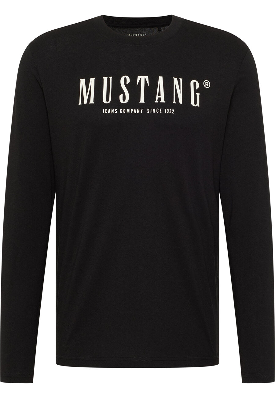 MĘSKA KOSZULKA Longsleeve MUSTANG Asheville Black 1016288 4142