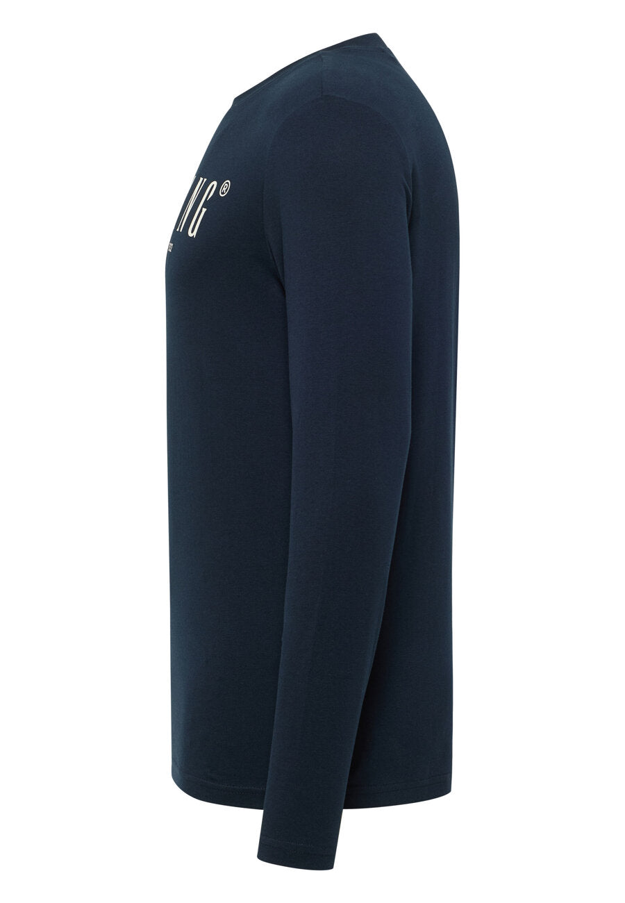 MĘSKA KOSZULKA Longsleeve MUSTANG Asheville Dark Sapphire 1016288 4136
