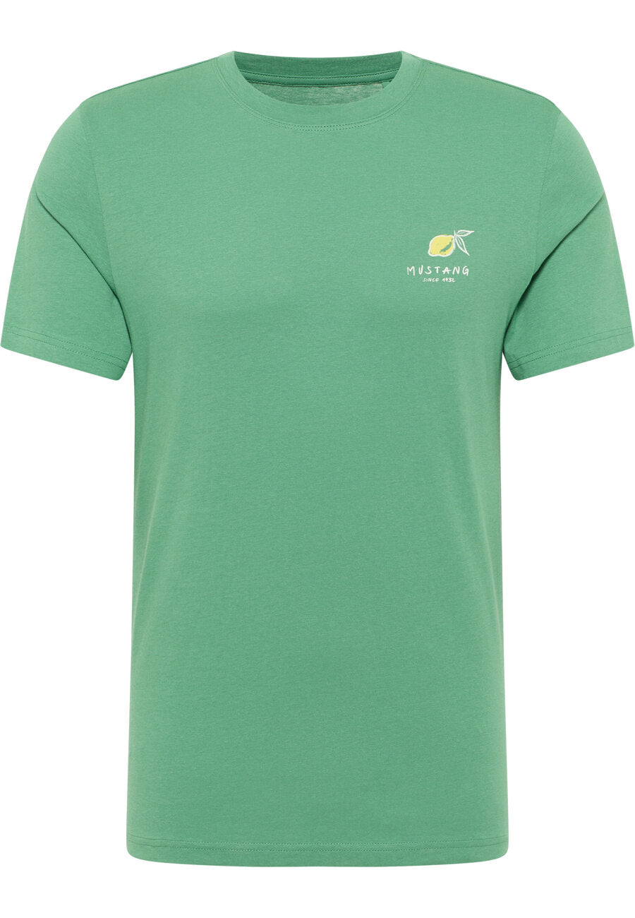 MĘSKA KOSZULKA MUSTANG Austin T-shirt LOGO Deep Grass Green 1015072 6333
