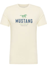MĘSKA KOSZULKA MUSTANG Austin T-shirt LOGO Light Gray 1015059 3003