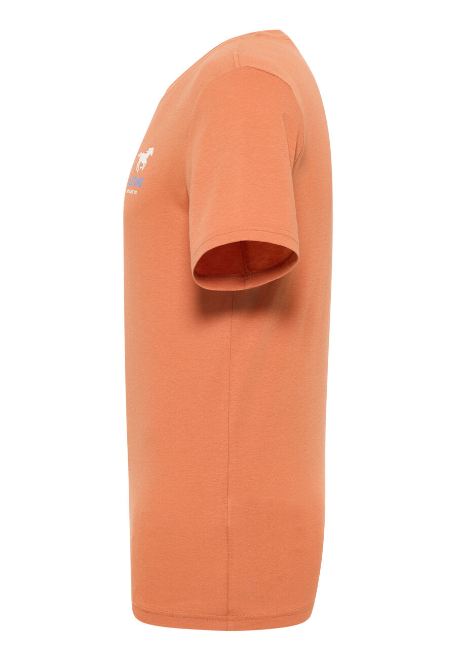 MĘSKA KOSZULKA MUSTANG Austin T-shirt LOGO Raw Sienna 1015068 7088