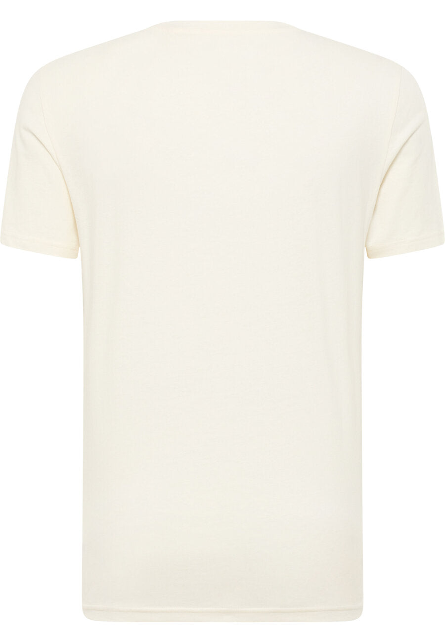 MĘSKA KOSZULKA MUSTANG Austin T-shirt NADRUK Whisper White 1014951 2013