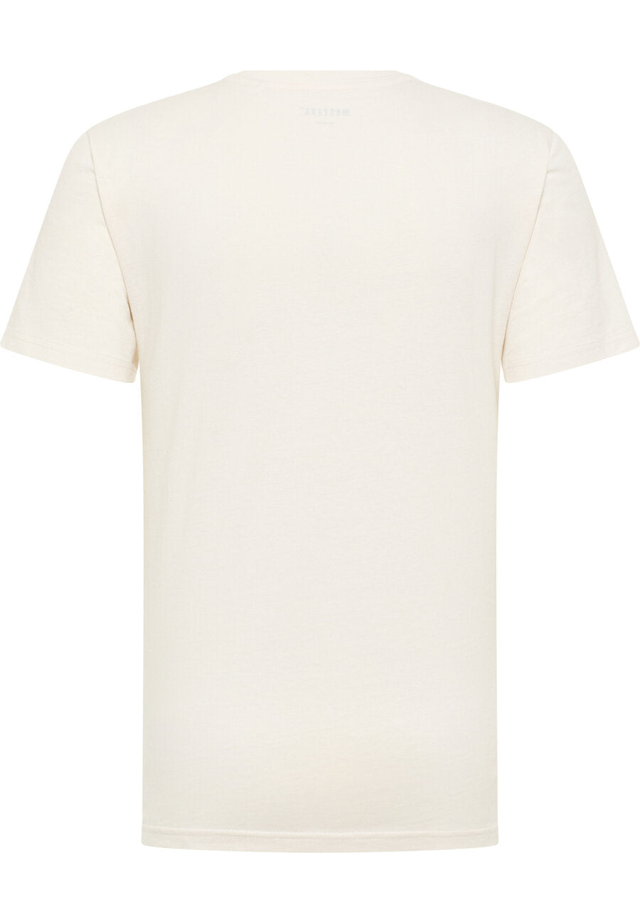 MĘSKA KOSZULKA MUSTANG Austin T-shirt NADRUK Whisper White 1014954 2013