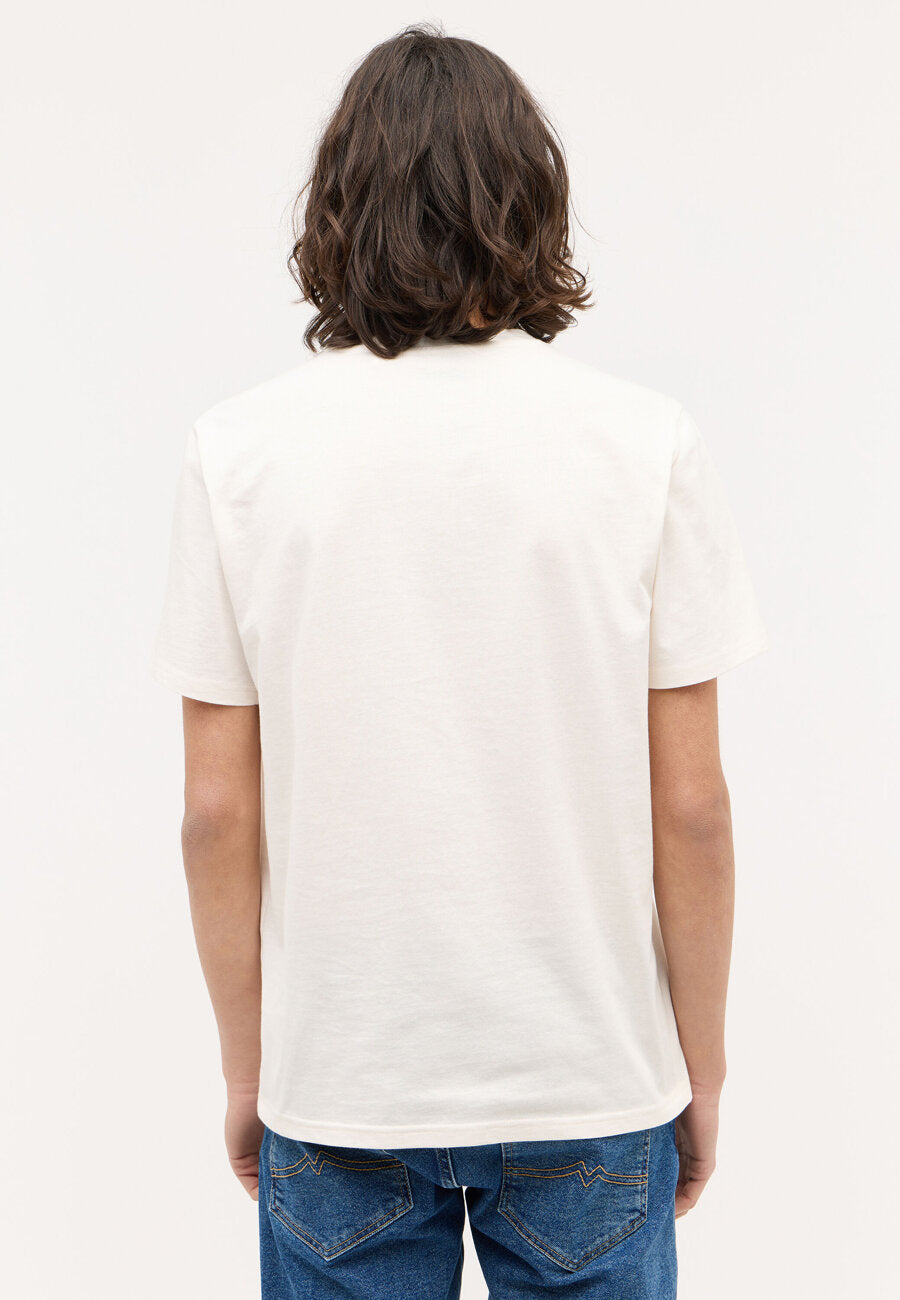 MĘSKA KOSZULKA MUSTANG Austin T-shirt NADRUK Whisper White 1014954 2013
