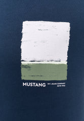 MĘSKA KOSZULKA MUSTANG T-shirt Alvarado Dress Blues 1014959 5334