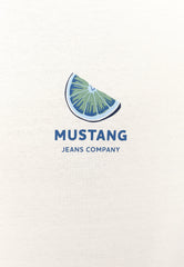 MĘSKA KOSZULKA MUSTANG T-shirt Alvarado Whisper White 1014932 2013