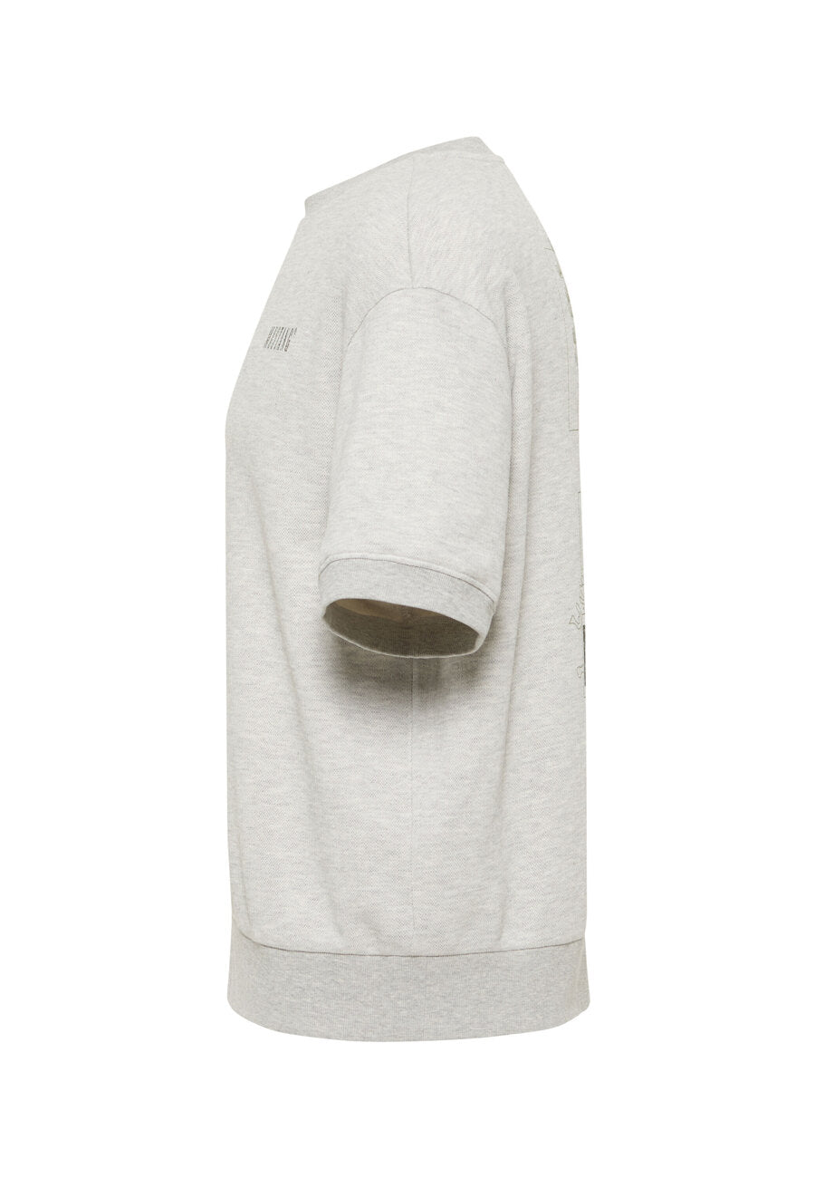 MĘSKA KOSZULKA MUSTANG T-shirt Alvarado Whisper White Melange 1015668 2078