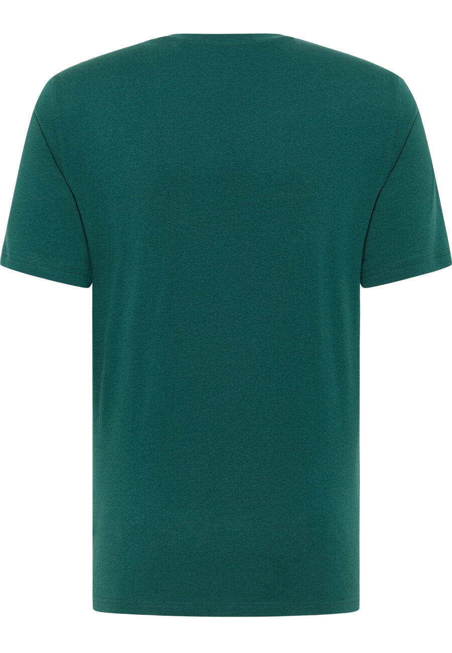 Męska Koszulka Mustang T-shirt Logo Nadruk Alex C Print June Bug 1014445 6485