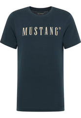 MĘSKA KOSZULKA MUSTANG T-shirt LOGO NADRUK Austin Carbon 1014695 4135