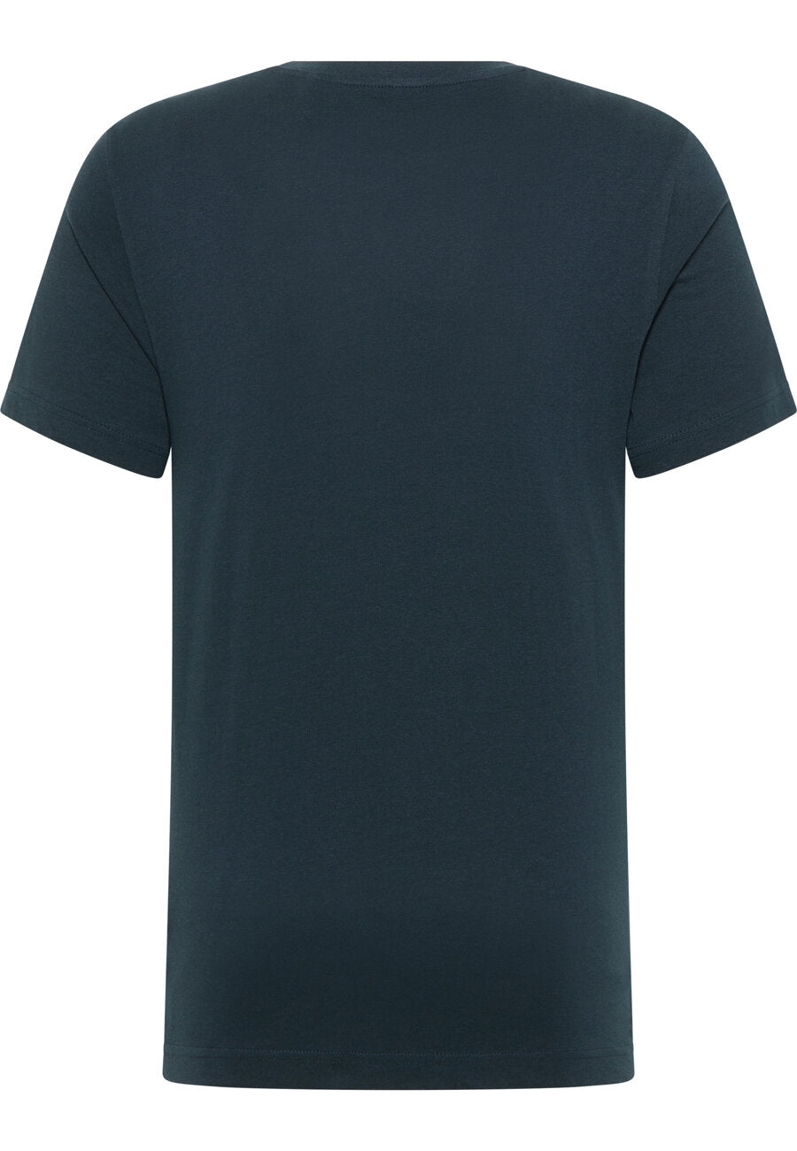 MĘSKA KOSZULKA MUSTANG T-shirt LOGO NADRUK Austin Carbon 1014695 4135